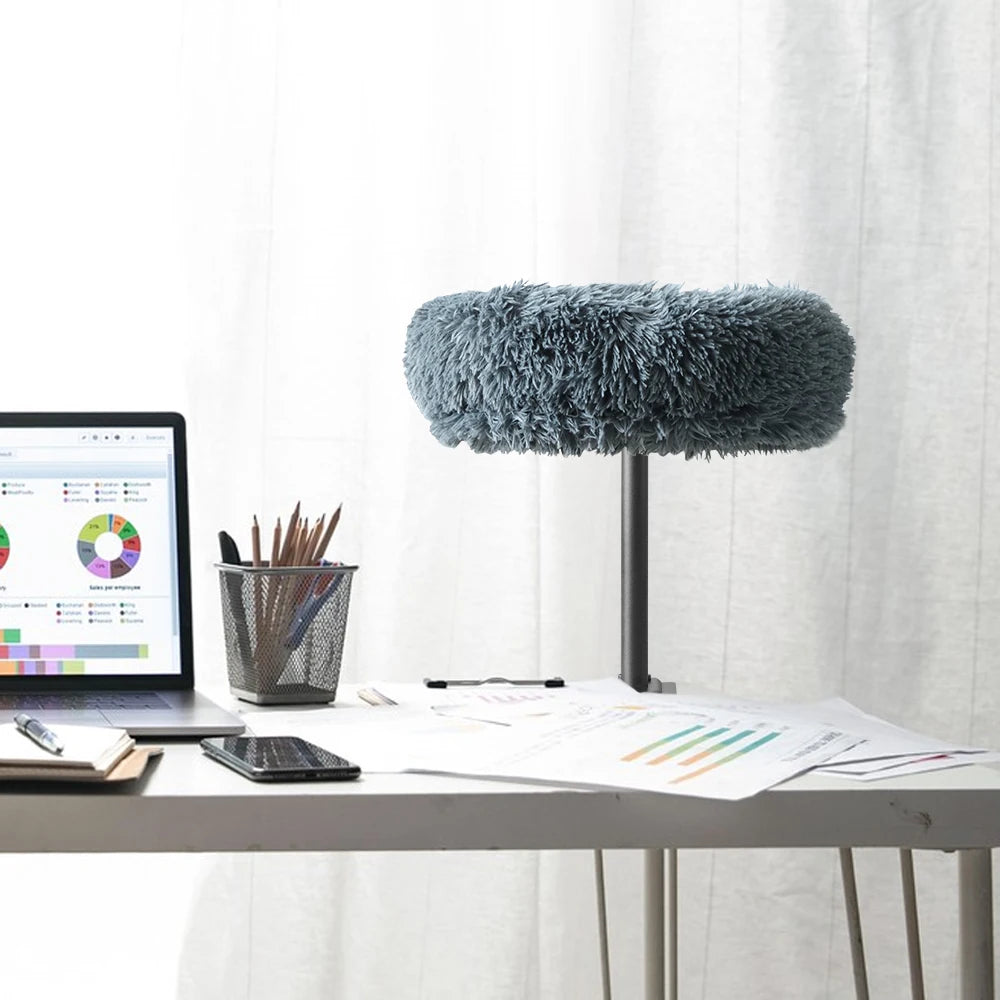 Cat Desk Bed with Soft Mat, Adjustable 360° Rotating Hammock
