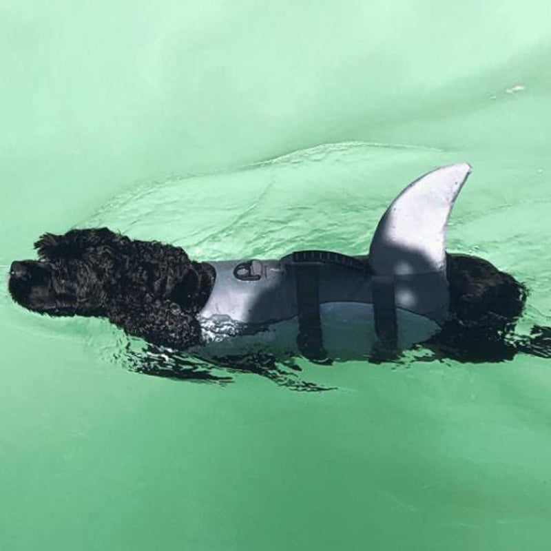 Pet Shark Swimsuit – Dog Life Jacket with Buoyancy & Safety Vest