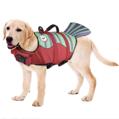 Pet Shark Swimsuit – Dog Life Jacket with Buoyancy & Safety Vest