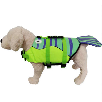 Pet Shark Swimsuit – Dog Life Jacket with Buoyancy & Safety Vest