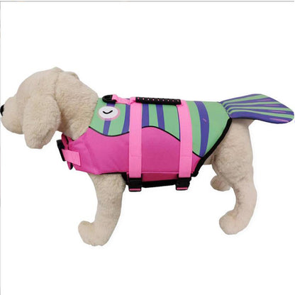 Pet Shark Swimsuit – Dog Life Jacket with Buoyancy & Safety Vest